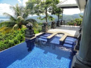 private pool at Villa Caletas