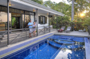 private pool in master suite at Villa Caletas hotel