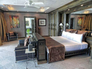 spacious room in honeymoon suite at Villa Caletas hotel