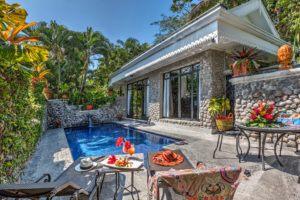 Private pool in suite at Villa Caletas